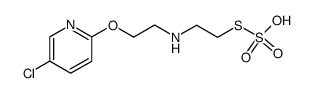 Thiosulfuric acid S-{2-[2-(5-chloro-pyridin-2-yloxy)-ethylamino]-ethyl} ester结构式