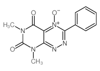 Pyrimido(5,4-e)-1,2,4-triazine-5,7(6H,8H)-dione, 6,8-dimethyl-3-phenyl-, 4-oxide Structure