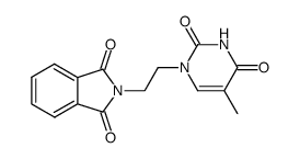 2-(2-(5-methyl-2,4-dioxo-3,4-dihydropyrimidin-1(2H)-yl)ethyl)isoindoline-1,3-dione结构式