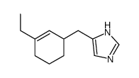5-[(3-ethylcyclohex-2-en-1-yl)methyl]-1H-imidazole结构式
