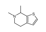 6,7-dimethyl-4,5,6,7-tetrahydro-thieno[2,3-c]pyridine结构式