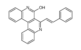 (E)-7-STYRYLDIBENZO[C,F][2,7]NAPHTHYRIDIN-6-OL structure