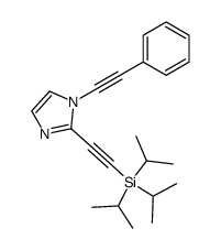 1-phenylethynyl-2-[(triisopropylsilanyl)-ethynyl]imidazole Structure