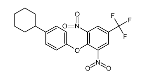 2-(4-cyclohexylphenoxy)-1,3-dinitro-5-(trifluoromethyl)benzene结构式
