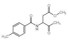 methyl 3-[(4-methylbenzoyl)amino]-4-oxopentanoate结构式
