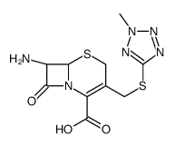 (6R-trans)-7-amino-3-[[(2-methyl-2H-tetrazol-5-yl)thio]methyl]-8-oxo-5-thia-1-azabicyclo[4.2.0]oct-2-ene-2-carboxylic acid Structure