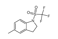 5-methyl-1-trifluoromethanesulfonyl-2,3-dihydro-1H-indole Structure