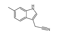 (6-methyl-indol-3-yl)-acetonitrile结构式