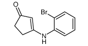 3-(2-bromoanilino)cyclopent-2-en-1-one结构式