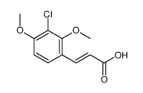 3-(3-chloro-2,4-dimethoxyphenyl)prop-2-enoic acid Structure