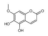 2H-1-Benzopyran-2-one,5,6-dihydroxy-7-methoxy-(9CI)结构式