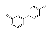 4-(4-chlorophenyl)-6-methylpyran-2-one结构式
