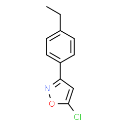 5-CHLORO-3-(4-ETHYLPHENYL)ISOXAZOLE Structure