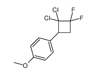 1-(2,2-dichloro-3,3-difluorocyclobutyl)-4-methoxybenzene结构式