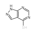 4H-Pyrazolo[3,4-d]pyrimidine-4-thione,1,5-dihydro- structure