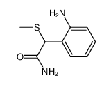 2-(2-aminophenyl)-2-(methylthio)acetamide Structure