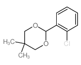 2-(2-chlorophenyl)-5,5-dimethyl-1,3-dioxane结构式
