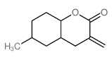 6-methyl-3-methylidene-4a,5,6,7,8,8a-hexahydro-4H-chromen-2-one结构式