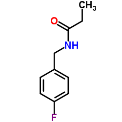 PROPANAMIDE, N-[(4-FLUOROPHENYL)METHYL]-结构式