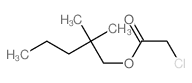 Acetic acid, 2-chloro-,2,2-dimethylpentyl ester结构式