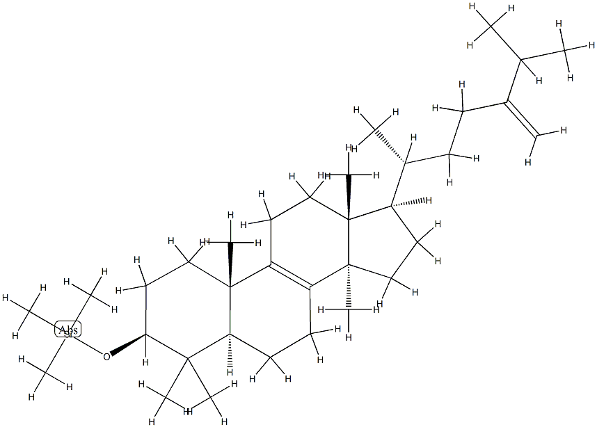 3β-Trimethylsilyloxy-24-methylenelanost-8-ene结构式