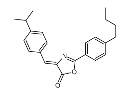 2-(4-butylphenyl)-4-[(4-propan-2-ylphenyl)methylidene]-1,3-oxazol-5-one结构式
