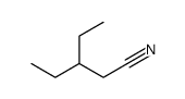 3-Ethylpentanenitrile Structure