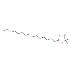 4,4,5-Trimethyl-2-pentadecyl-1,3-dioxolane结构式