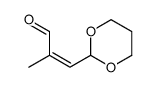 3-(1,3-dioxan-2-yl)-2-methylprop-2-enal Structure