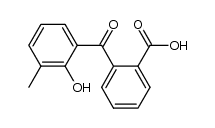 2-(2-hydroxy-3-methyl-benzoyl)-benzoic acid Structure