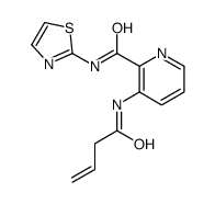 3-(but-3-enoylamino)-N-(1,3-thiazol-2-yl)pyridine-2-carboxamide Structure