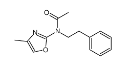 N-(4-methyl-1,3-oxazol-2-yl)-N-(2-phenylethyl)acetamide结构式