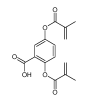 2,5-bis(2-methylprop-2-enoyloxy)benzoic acid Structure