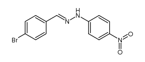 4-bromo-benzaldehyde-(4-nitro-phenylhydrazone) Structure