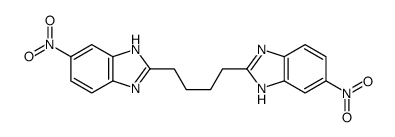 6-nitro-2-[4-(6-nitro-1H-benzimidazol-2-yl)butyl]-1H-benzimidazole Structure