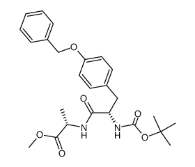 N-Boc-Tyr(Bzl)-Ala-OMe结构式