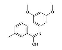 N-(3,5-dimethoxyphenyl)-3-methylbenzamide结构式