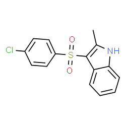 3-(4-chlorophenylsulfonyl)-2-methyl-1H-indole结构式