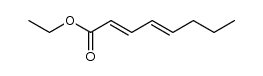 ethyl (2E,4E)-octa-2,4-dienoate结构式