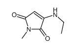 1H-Pyrrole-2,5-dione, 3-(ethylamino)-1-methyl- (9CI)结构式
