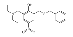 2-(benzylsulfanylmethyl)-6-(diethylaminomethyl)-4-nitrophenol Structure