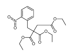 triethyl 1-[(2-nitrophenyl)methyl]ethane-1,1,2-tricarboxylate Structure