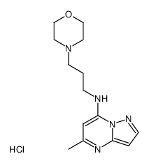 (5-Methyl-pyrazolo[1,5-a]pyrimidin-7-yl)-(3-morpholin-4-yl-propyl)-amine; hydrochloride Structure