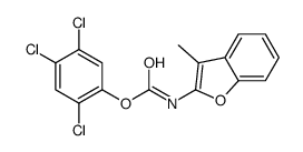 (2,4,5-trichlorophenyl) N-(3-methyl-1-benzofuran-2-yl)carbamate Structure