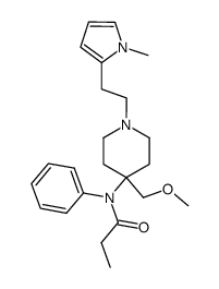 4-(Methoxymethyl)-1-<2-(1-methylpyrrol-2-yl)-ethyl>-4-(N-propionylanilino)-piperidin Structure