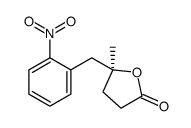 (5S)-5-methyl-5-[(2-nitrophenyl)methyl]oxolan-2-one Structure