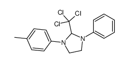 1-(4-methylphenyl)-3-phenyl-2-(trichloromethyl)imidazolidine结构式