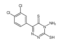 4-amino-6-(3,4-dichlorophenyl)-2H-1,2,4-triazine-3,5-dithione结构式