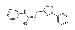 1-phenyl-3-[(3-phenyl-1,2-oxazol-5-yl)methyl]urea结构式