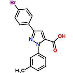 3-(4-BROMOPHENYL)-1-M-TOLYL-1H-PYRAZOLE-5-CARBOXYLIC ACID picture